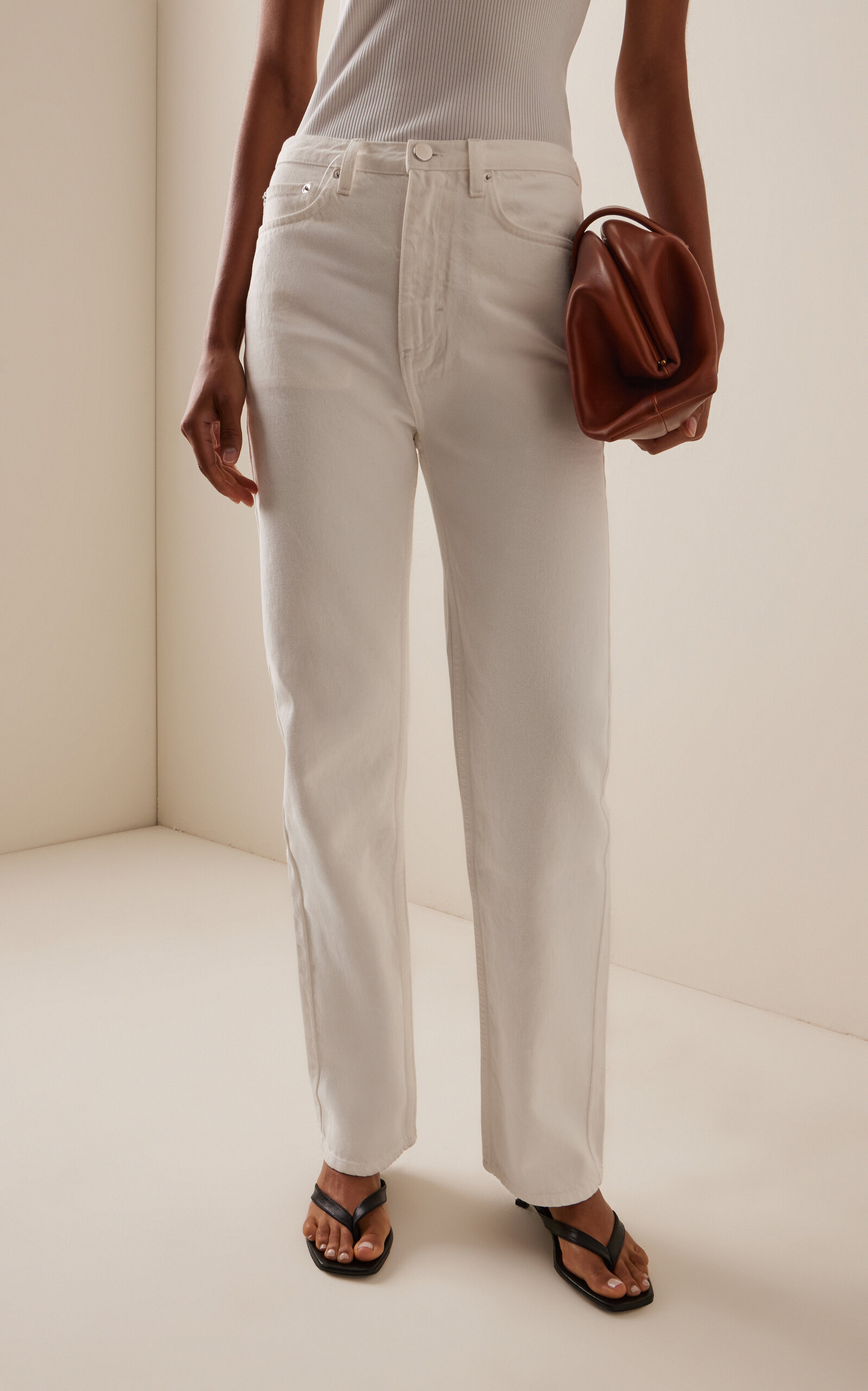 Jude Rigid Straight-Leg Jeans ivory - 3