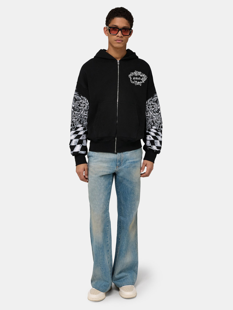 AMIRI CHATEAU SKETCH ZIP HOODIE outlook