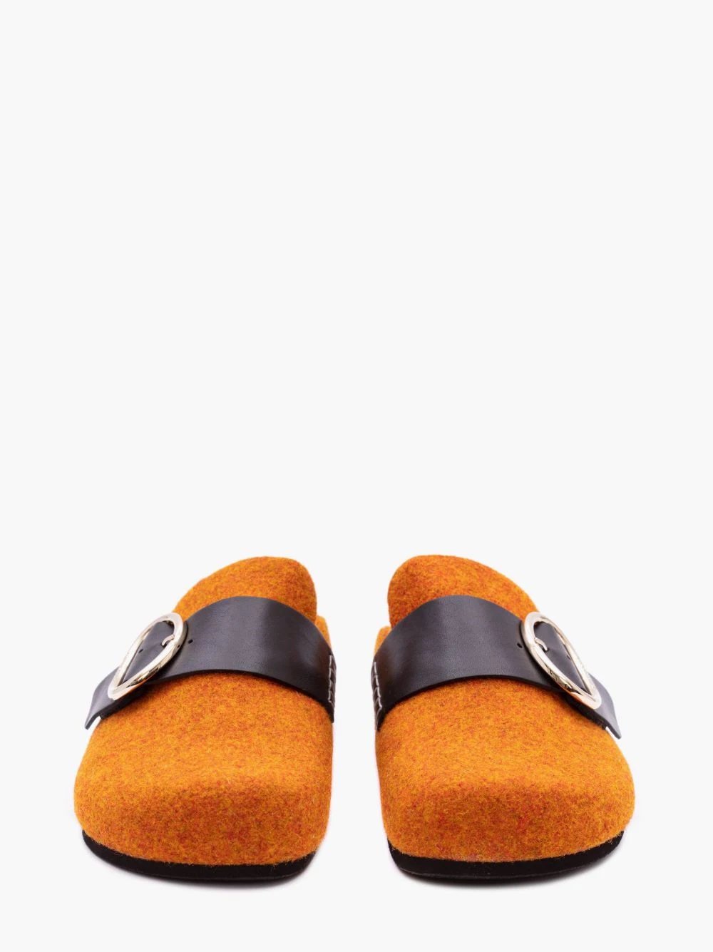 WOMEN’S BUCKLE FELT LOAFER MULES - 3