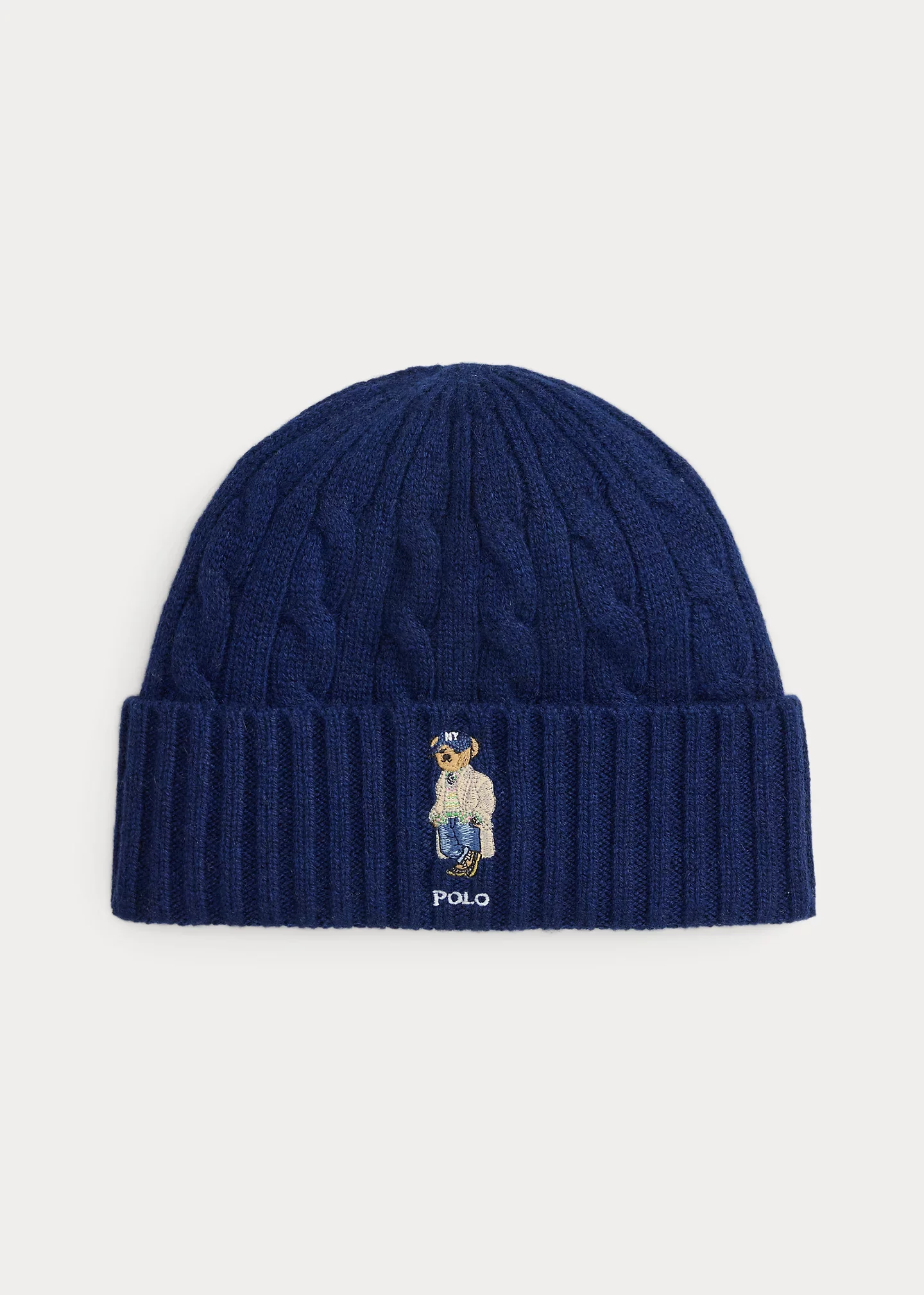 Polo Bear Wool-Cashmere Beanie - 1