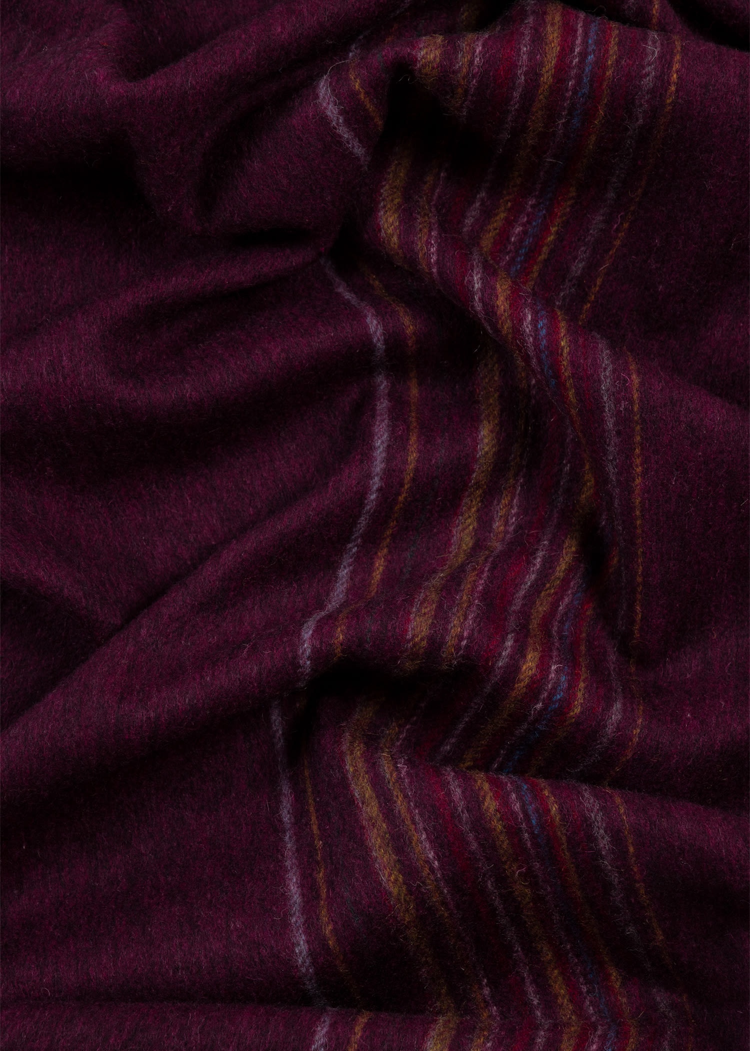 'Signature Stripe' Lambswool-Cashmere Scarf - 4