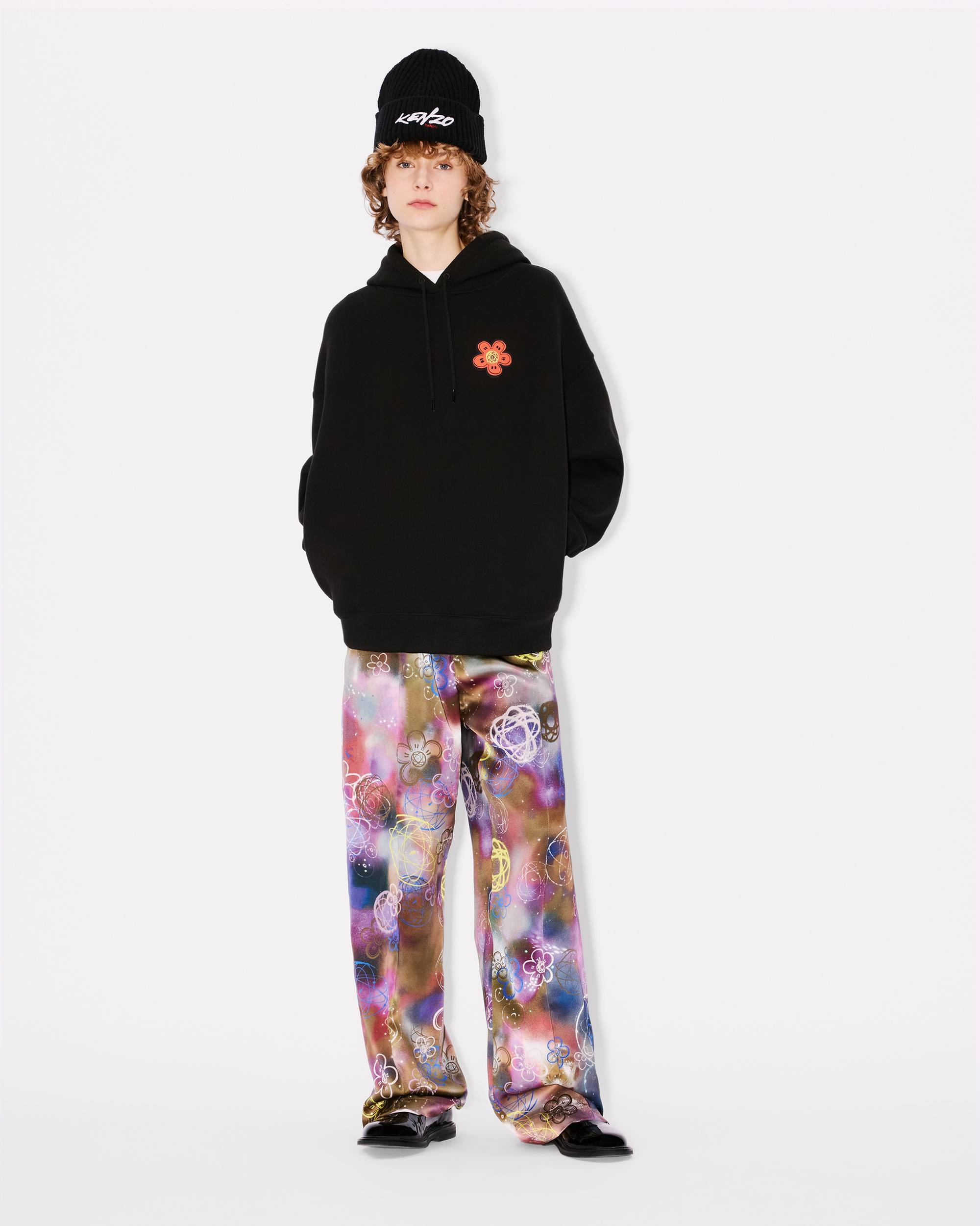 'Kenzo x Futura 2000' oversized hoodie in cotton - 5
