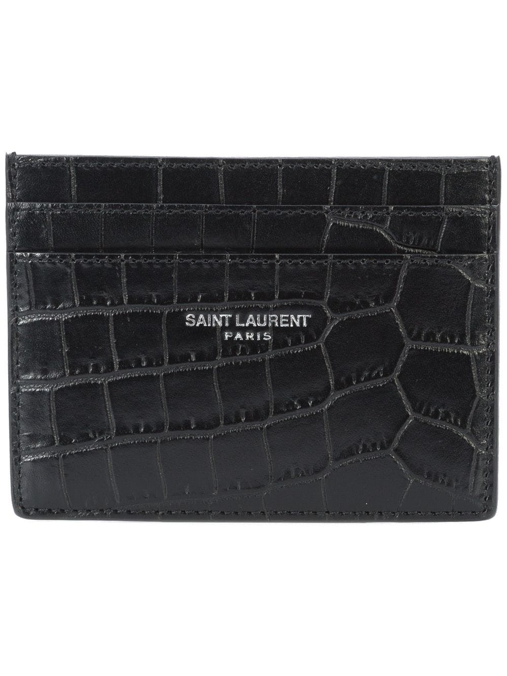 crocodile-embossed cardholder - 1