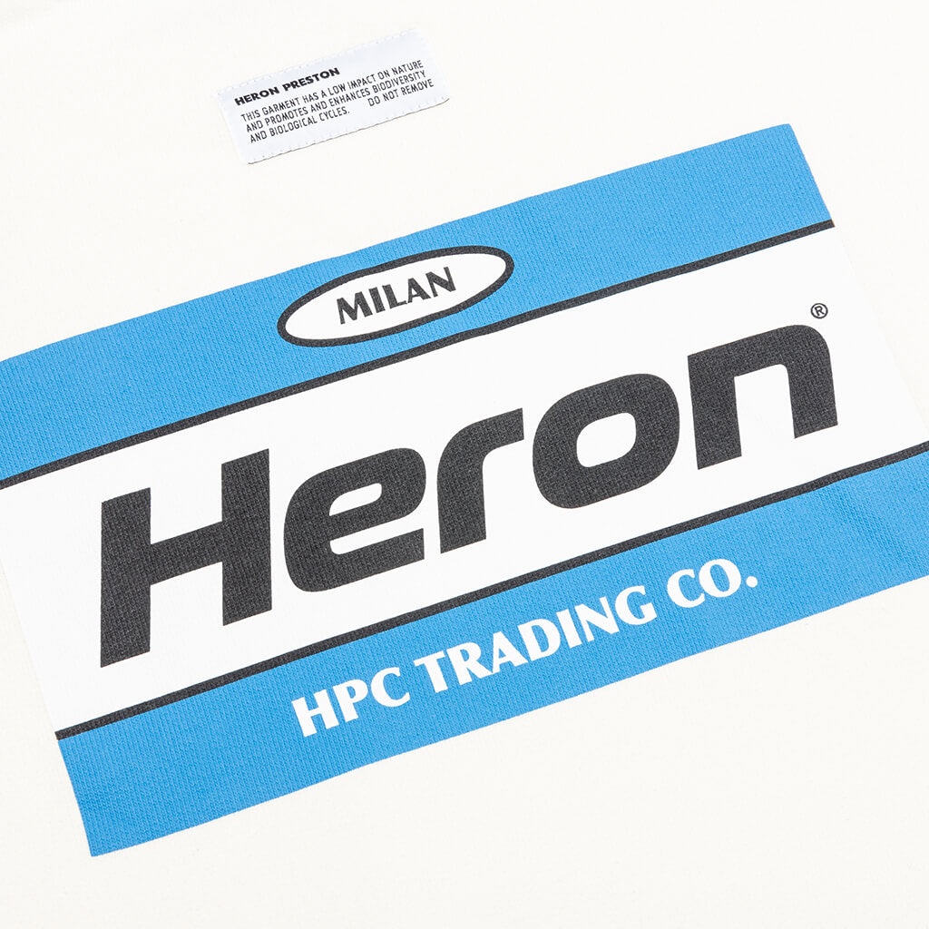 HERON PRESTON HERON GUM CREWNECK - CREAM/LIGHT BLUE - 4
