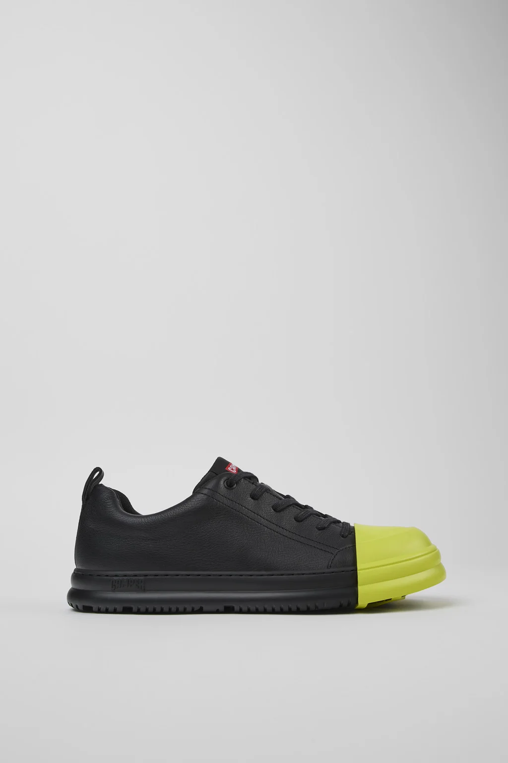 Junction Runner Black Leather Sneakers for Men. - 1