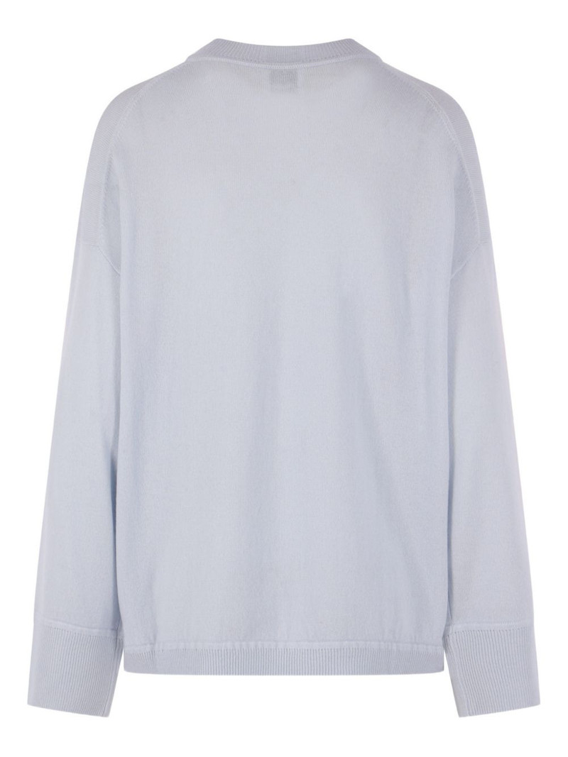 Allude crew-neck ribbed sweater outlook