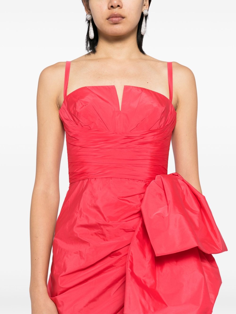 draped bodice gown - 5
