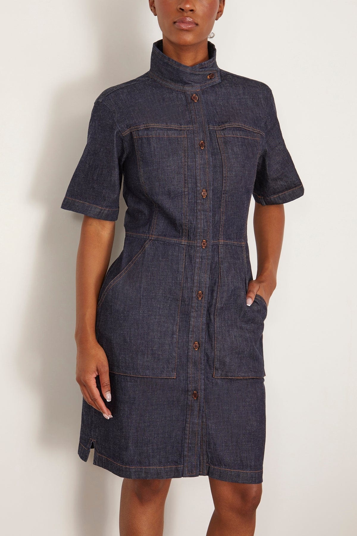 Siren Dress in Indigo - 3