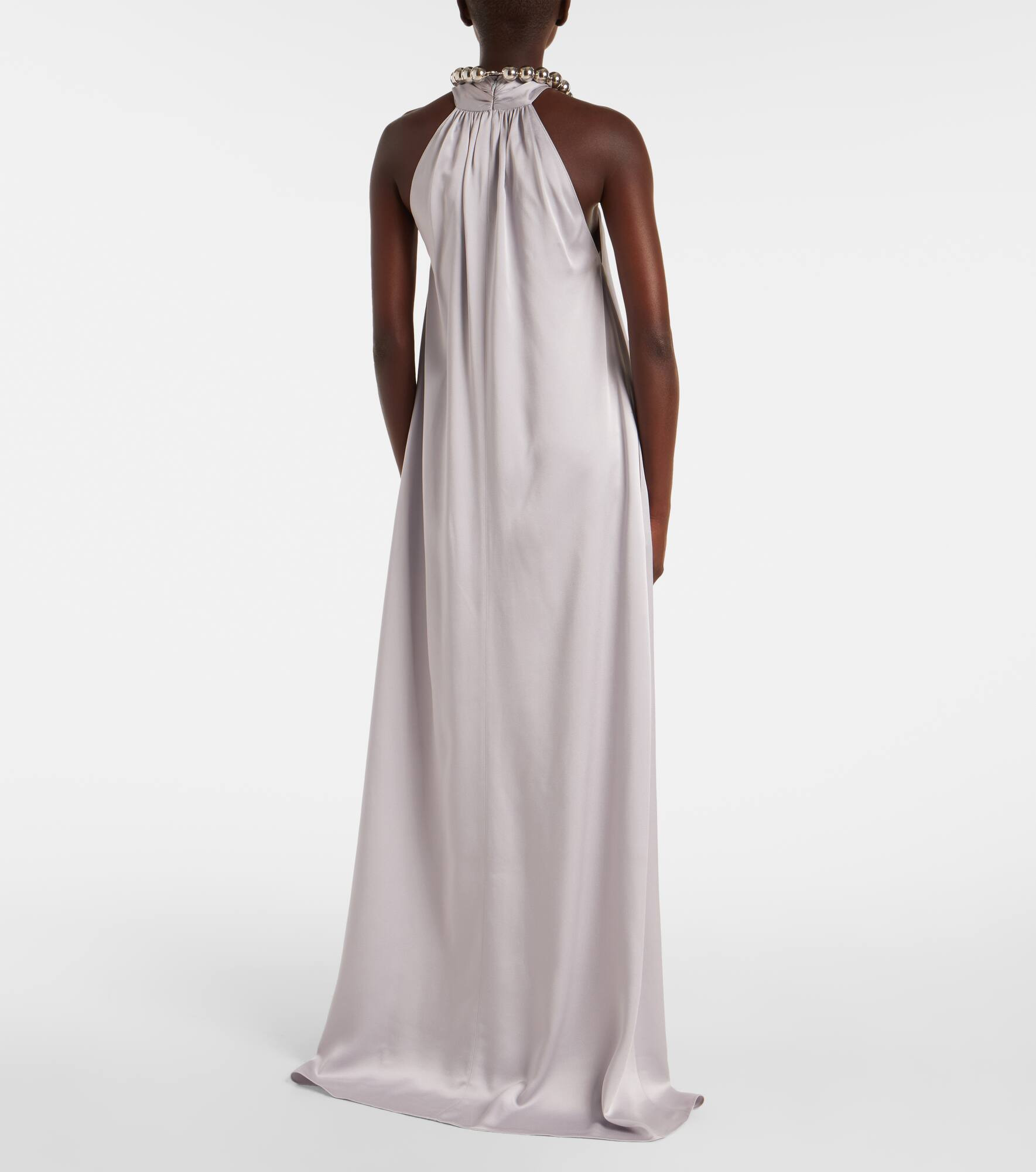 Embellished satin gown - 3