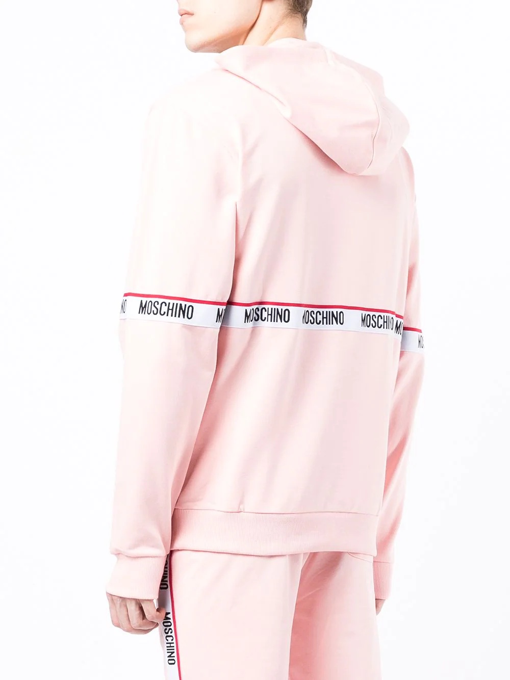 logo-tape hoodie - 4