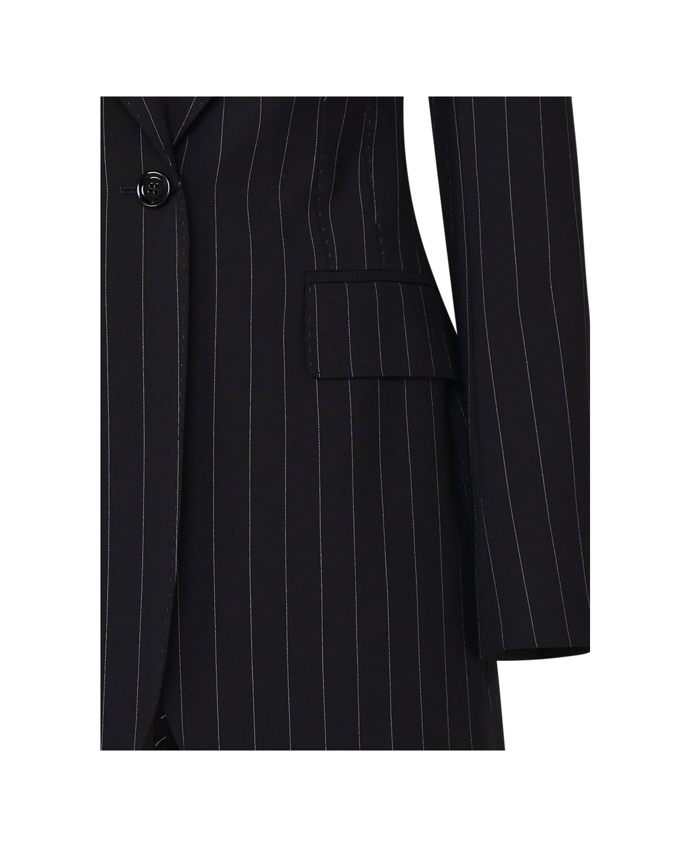 Dolce & Gabbana Striped Long Sleeve Blazer - 2