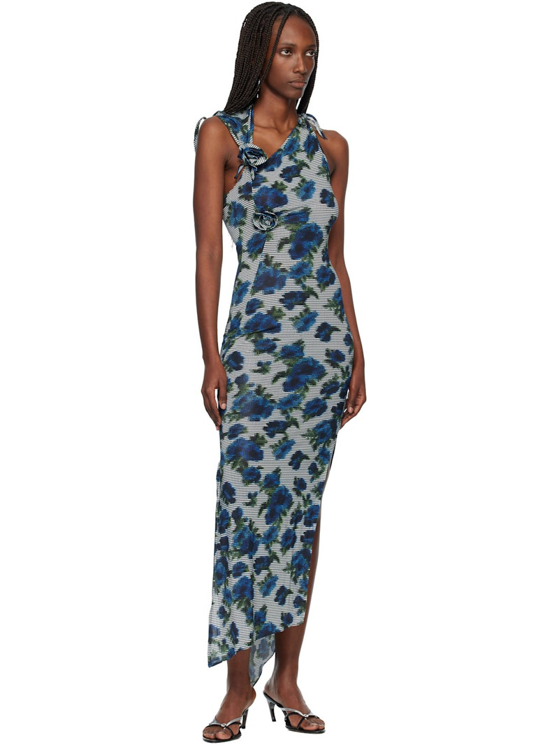 COPERNI Navy Flower Midi Dress outlook
