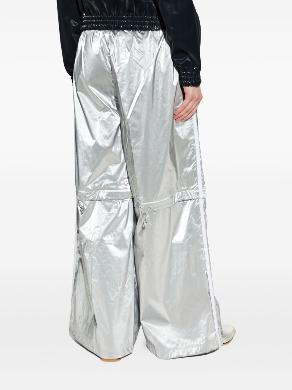 side-stripe layered trousers - 3