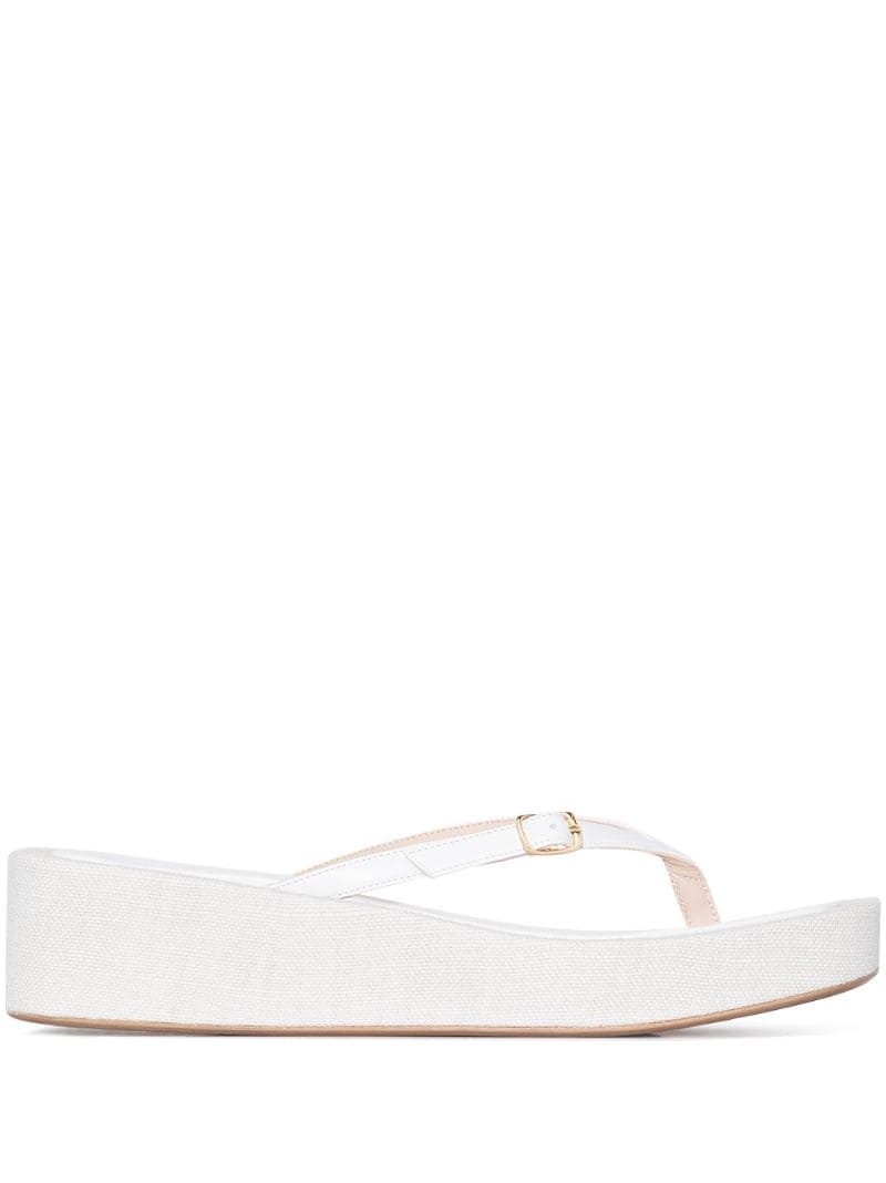 Les Tatanes Lin flatform sandals - 1