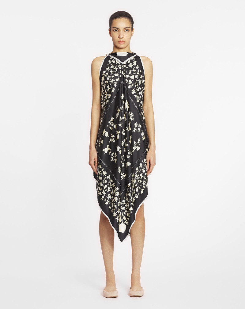 Lanvin FLORAL PRINT SILK PONCHO outlook