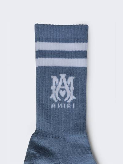 AMIRI M.a. Stripe Socks Dusty Blue outlook