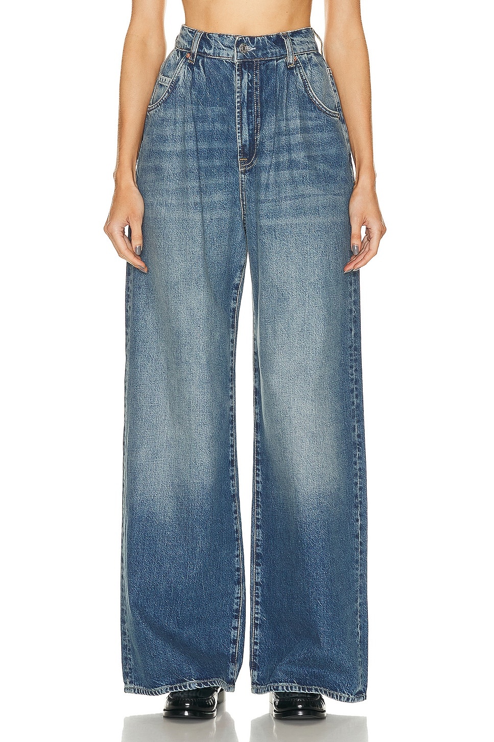 Chloe Super High Rise Pleated Wide Leg - 1