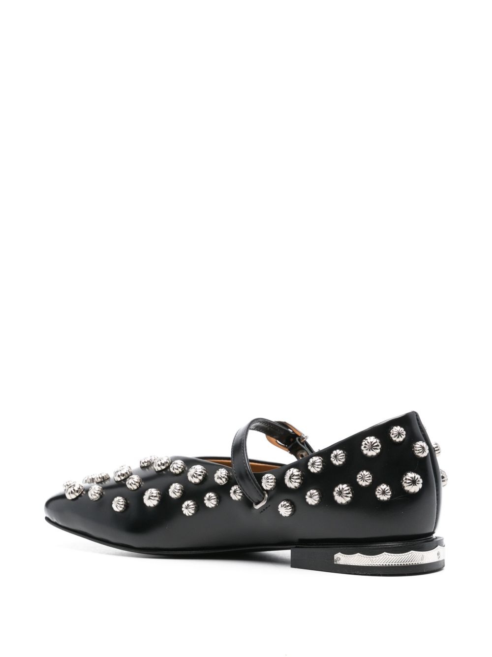 studded ballet flats - 3
