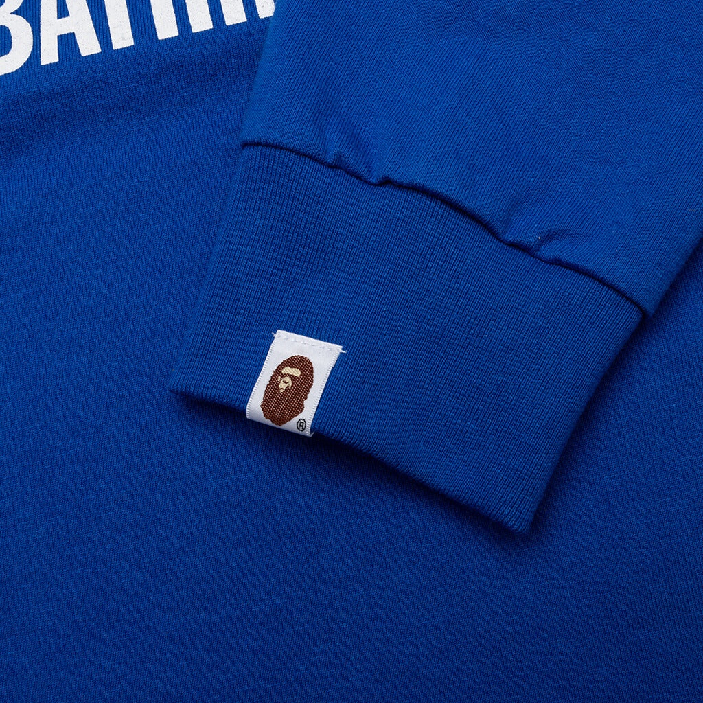 BY BATHING APE L/S TEE - BLUE - 5