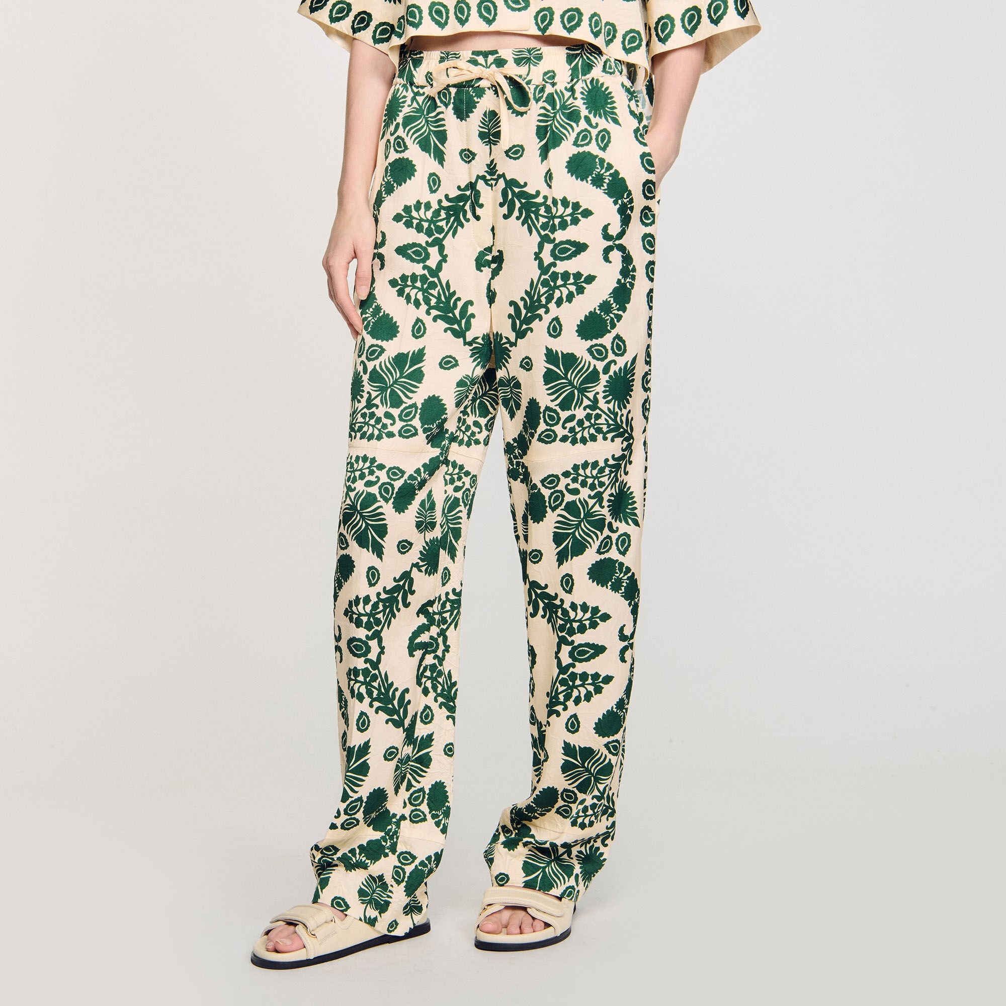 FLORAL PANTS - 4