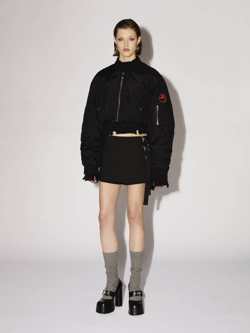 Ambush CROPPED PATCH BOMBER outlook
