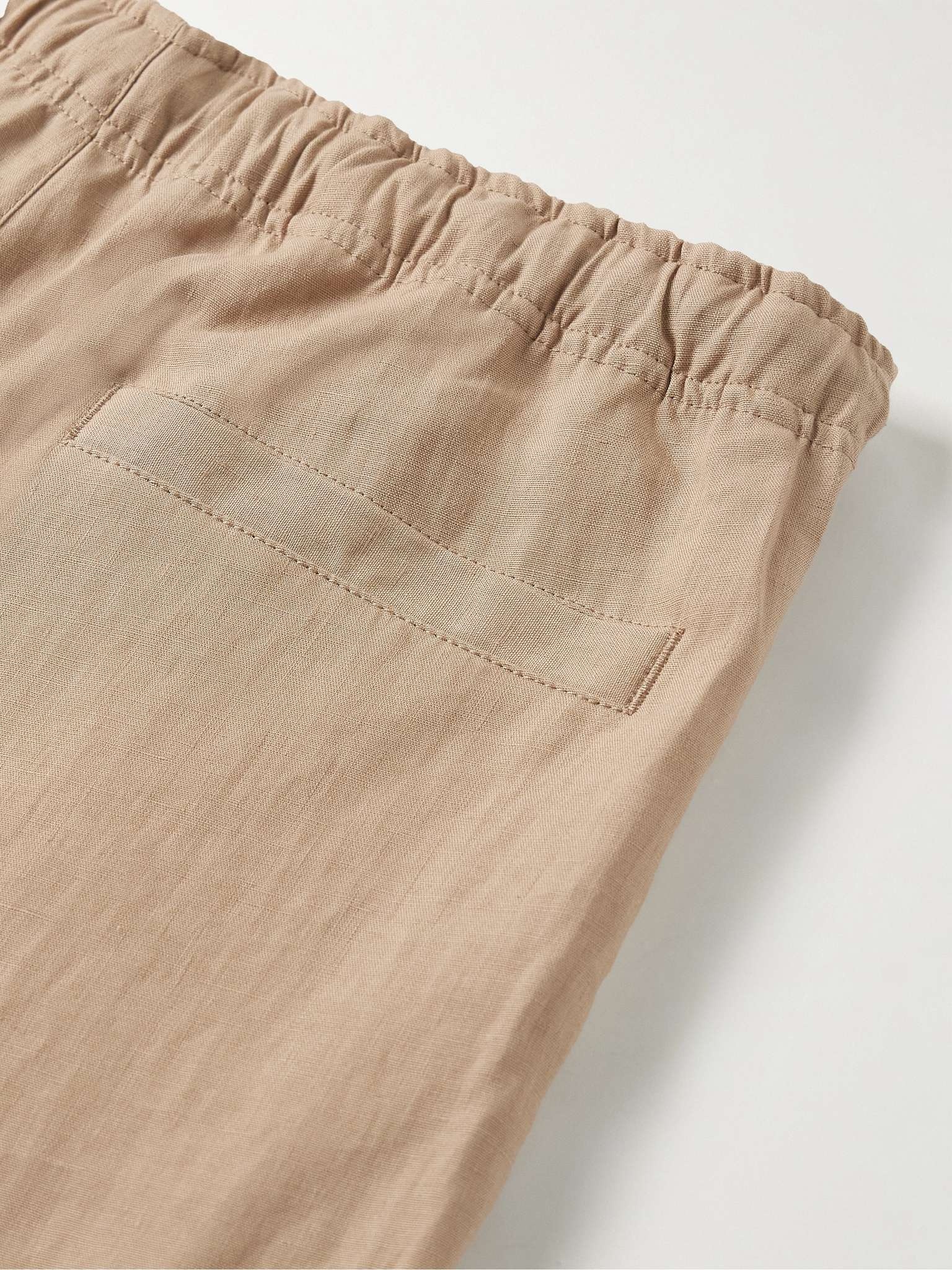 Alex Tapered Linen Drawstring Trousers - 5