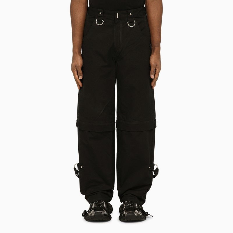 Black trousers with removable bottoms 1