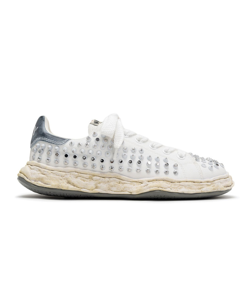 "CHARLES"OG Sole Studded Canvas Low-top Sneaker 5
