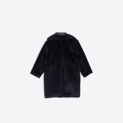 BALENCIAGA Men's Deconstructed Carcoat in Black outlook