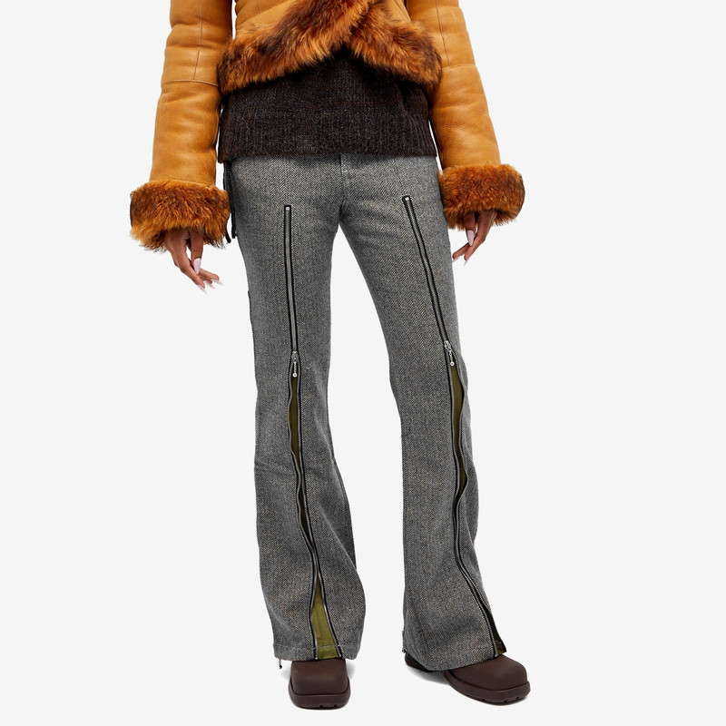 Andersson Bell Andersson Bell Aika Herringbone Zip Up Bell Trouser outlook