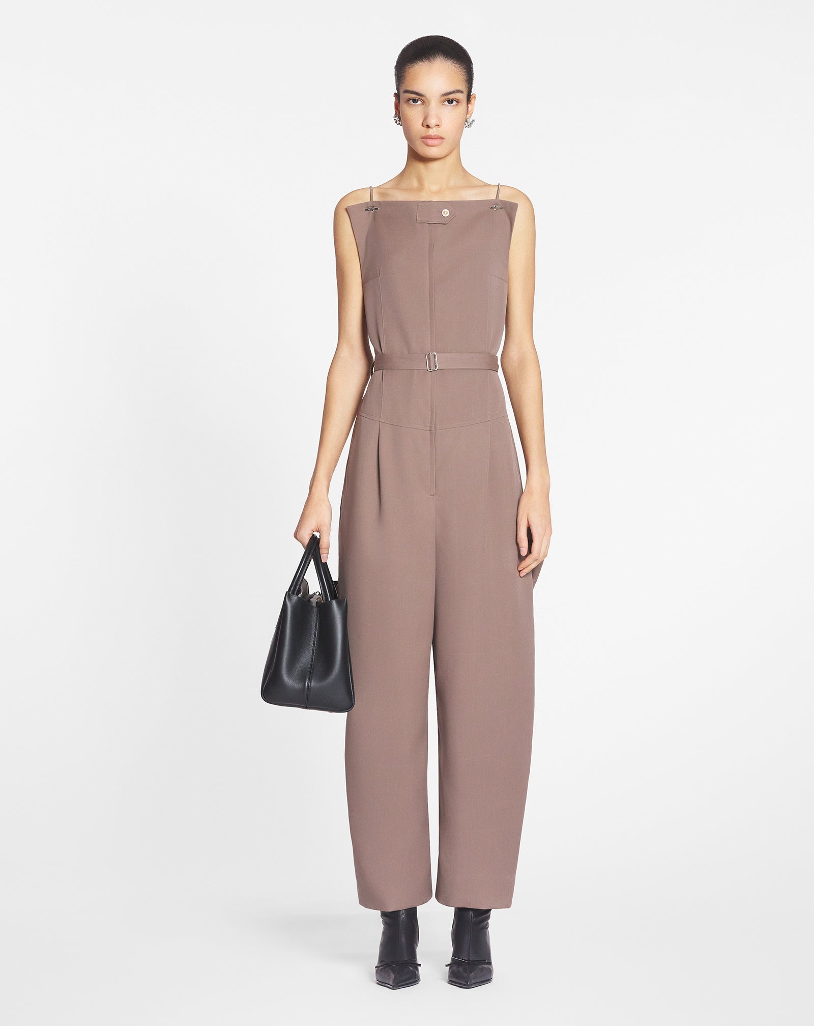 BELTED BUSTIER JUMPSUIT - 2