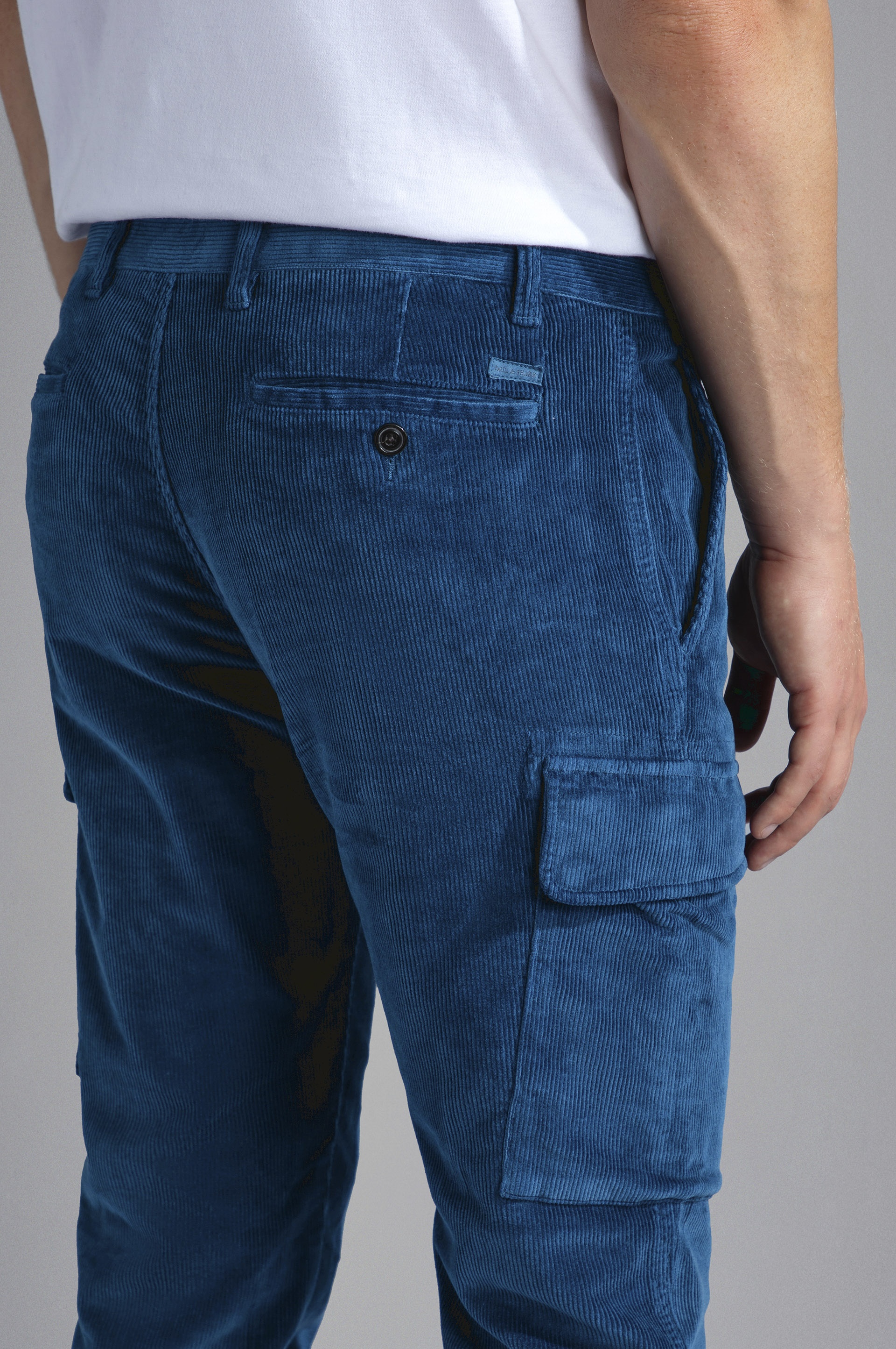 SOFT TOUCH CORDUROY CARGO TROUSERS - 4