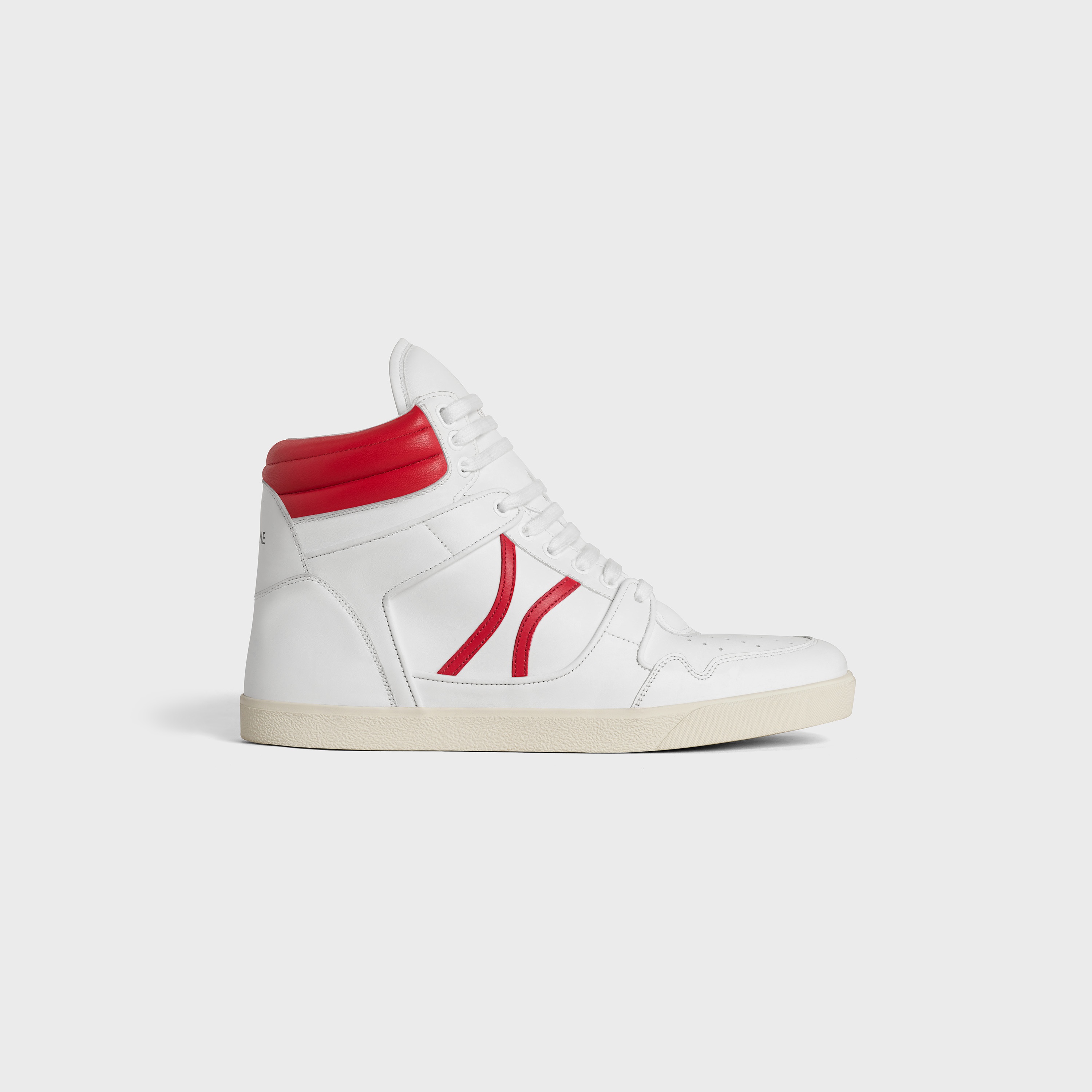 CELINE BREAK MID LACE UP SNEAKER IN CALFSKIN AND LAMBSKIN - 1