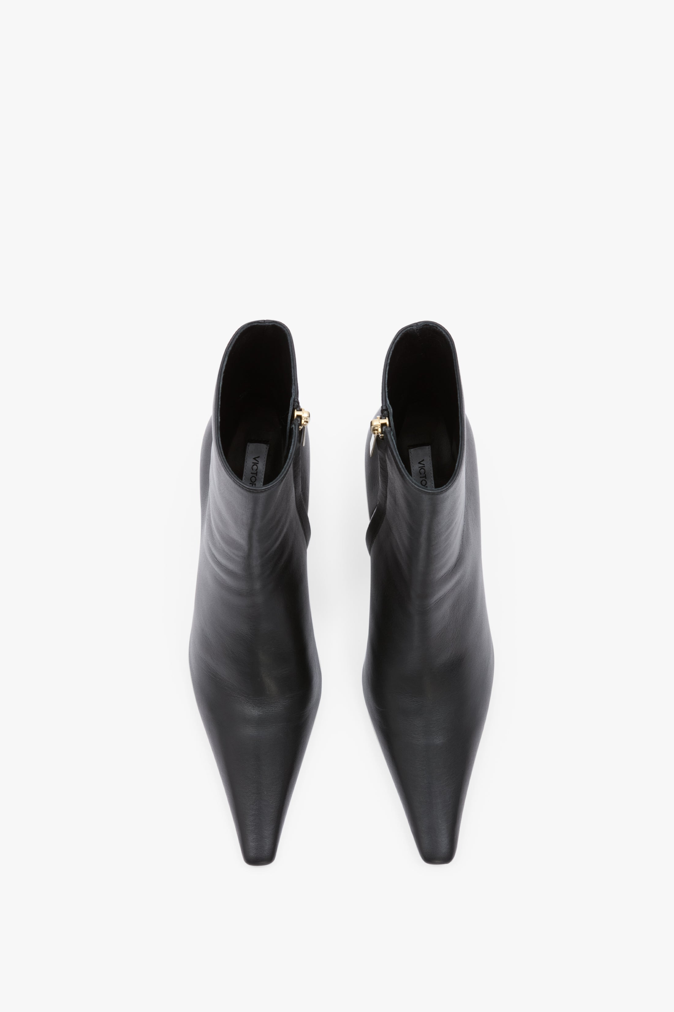Sloan Stiletto Ankle Boot In Black Smooth Leather - 4
