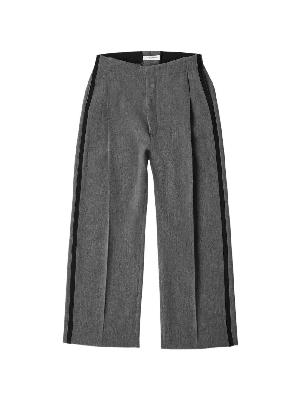 stripe pleated trousers - 1