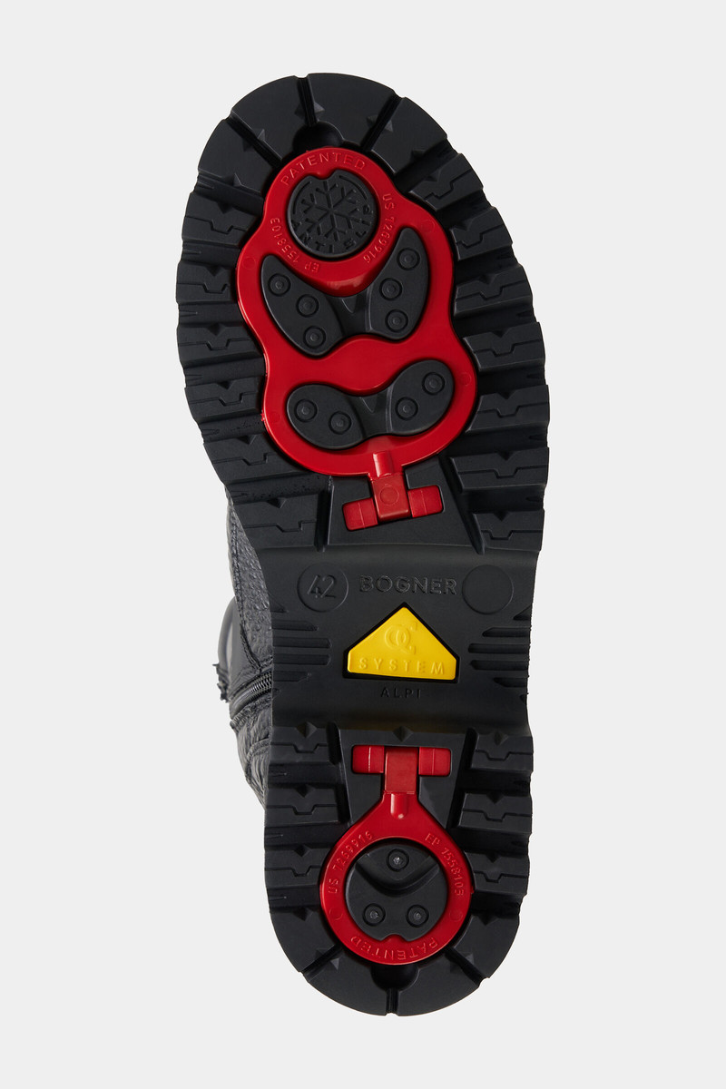 Lace-up boots Helsinki with spikes in Black 7