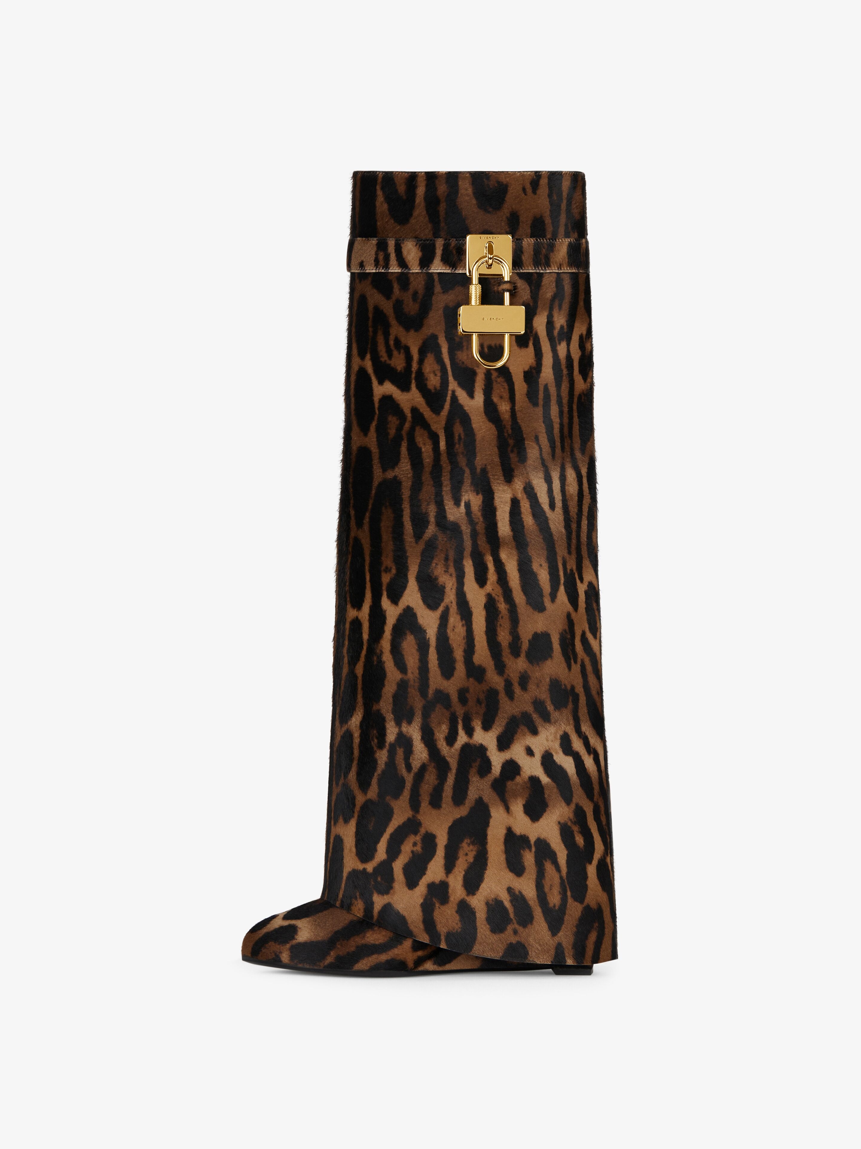 SHARK LOCK BOOTS IN LEOPARD PRINT HAIRCALF - 3