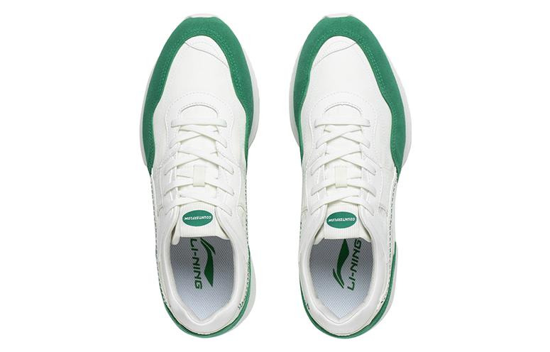 (WMNS) Li-Ning ChengFeng Sneakers 'White Green' AGCT174-3 - 3