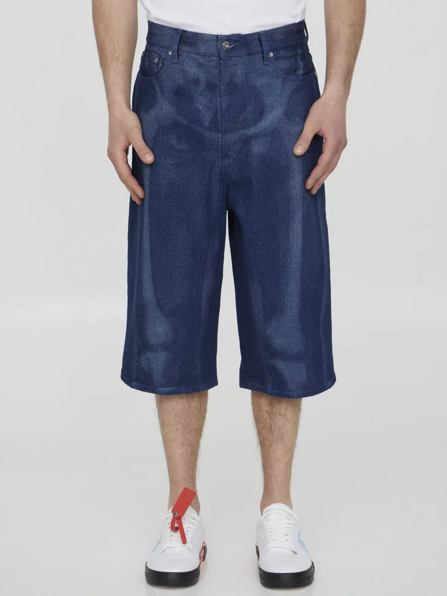 OFF-WHITE BODY SCAN BERMUDA SHORTS - 1