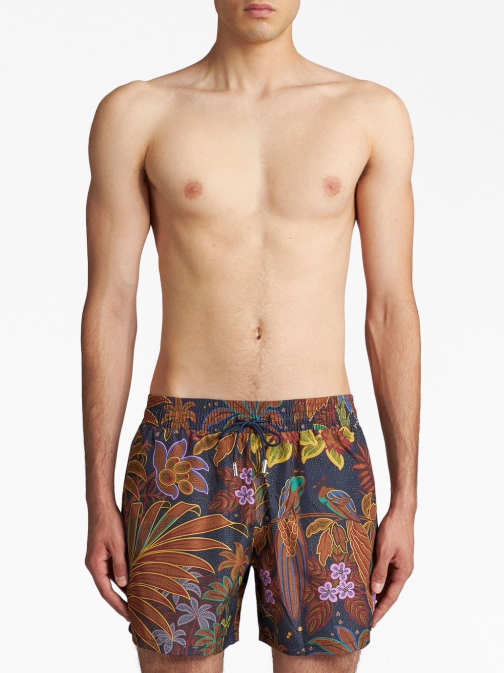 botanical-print swim shorts - 2