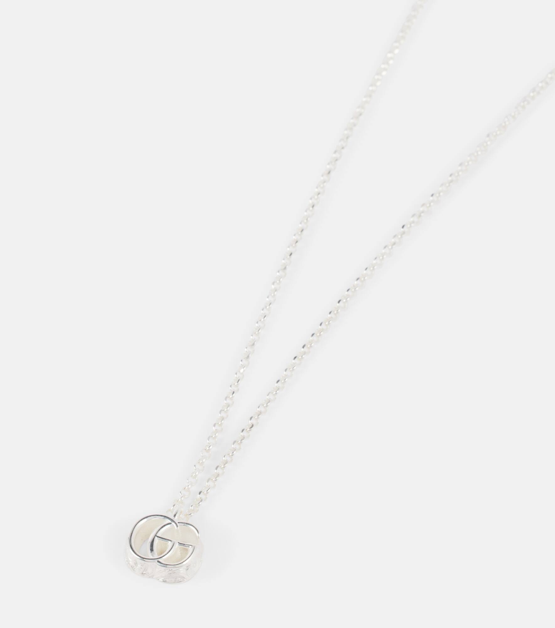 GG Marmont sterling silver pendant necklace - 4