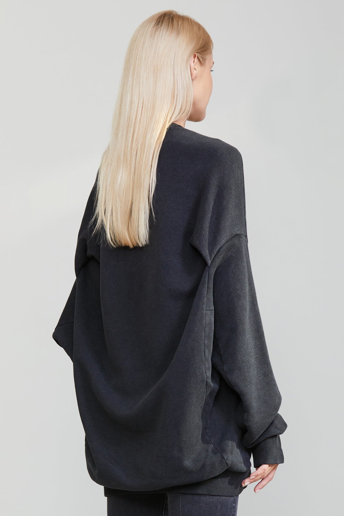 CONVERTIBLE CREWNECK - ACID BLACK - 4