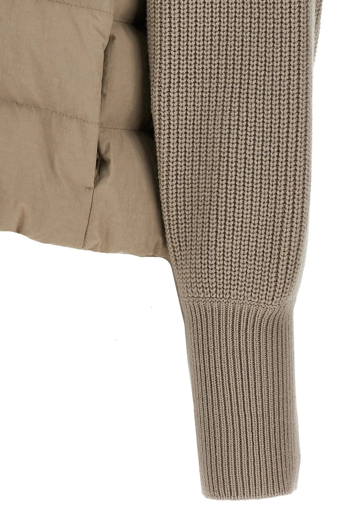 Brunello Cucinelli Women Two-Material Puffer Jacket - 4