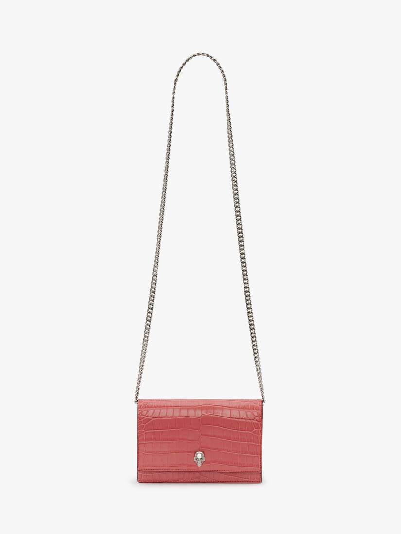 Small Skull Bag in Coral - 5