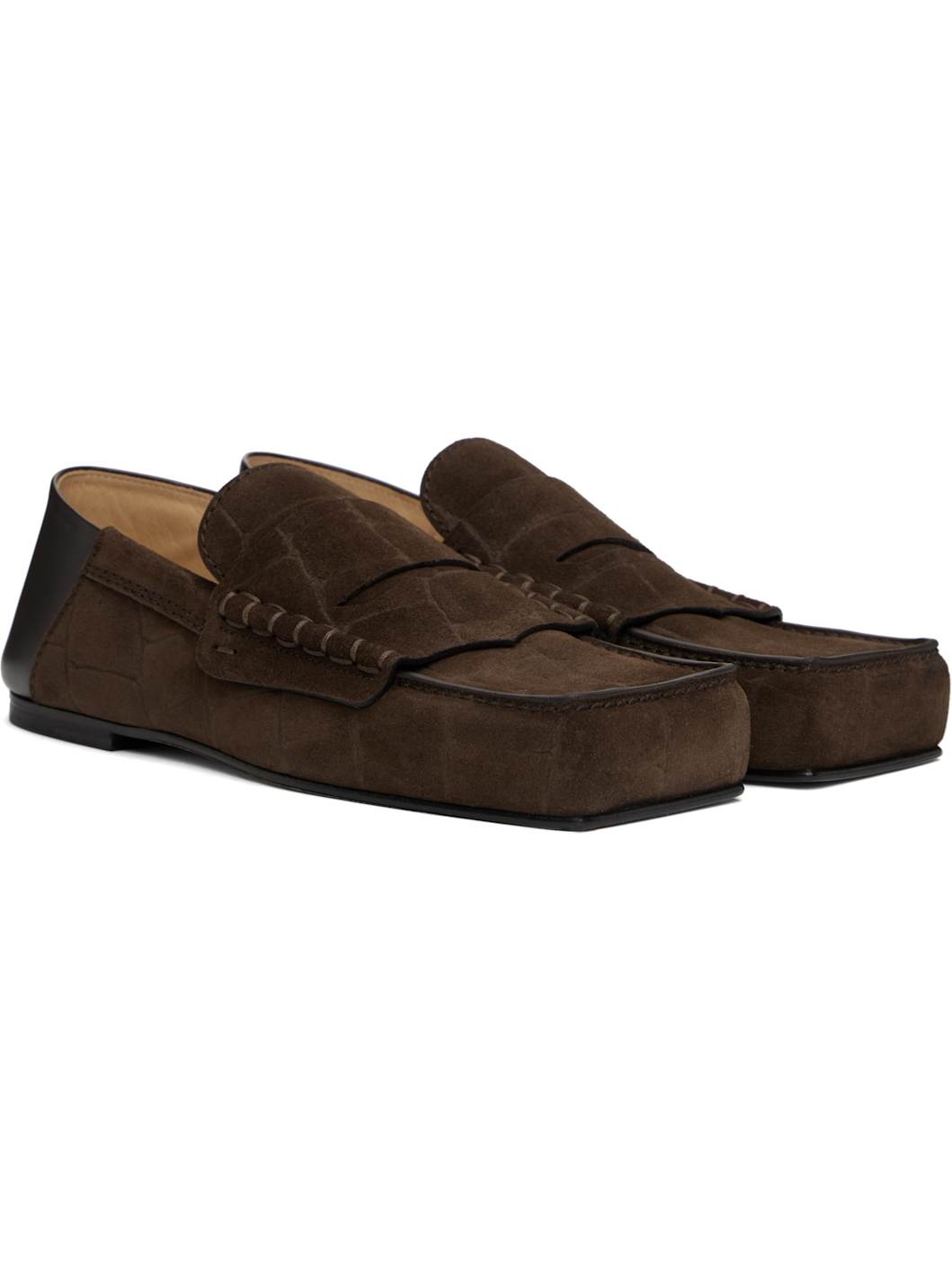 Brown 'The Carré' Loafers - 4