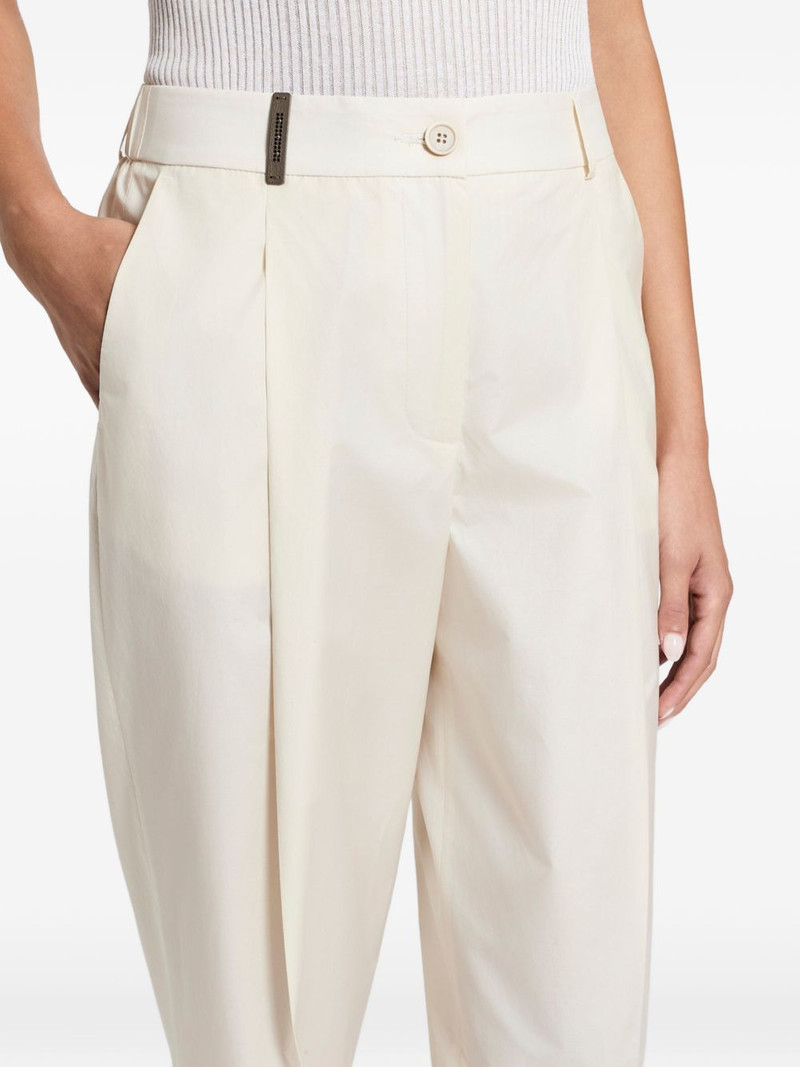 pleated turn-up trousers 4