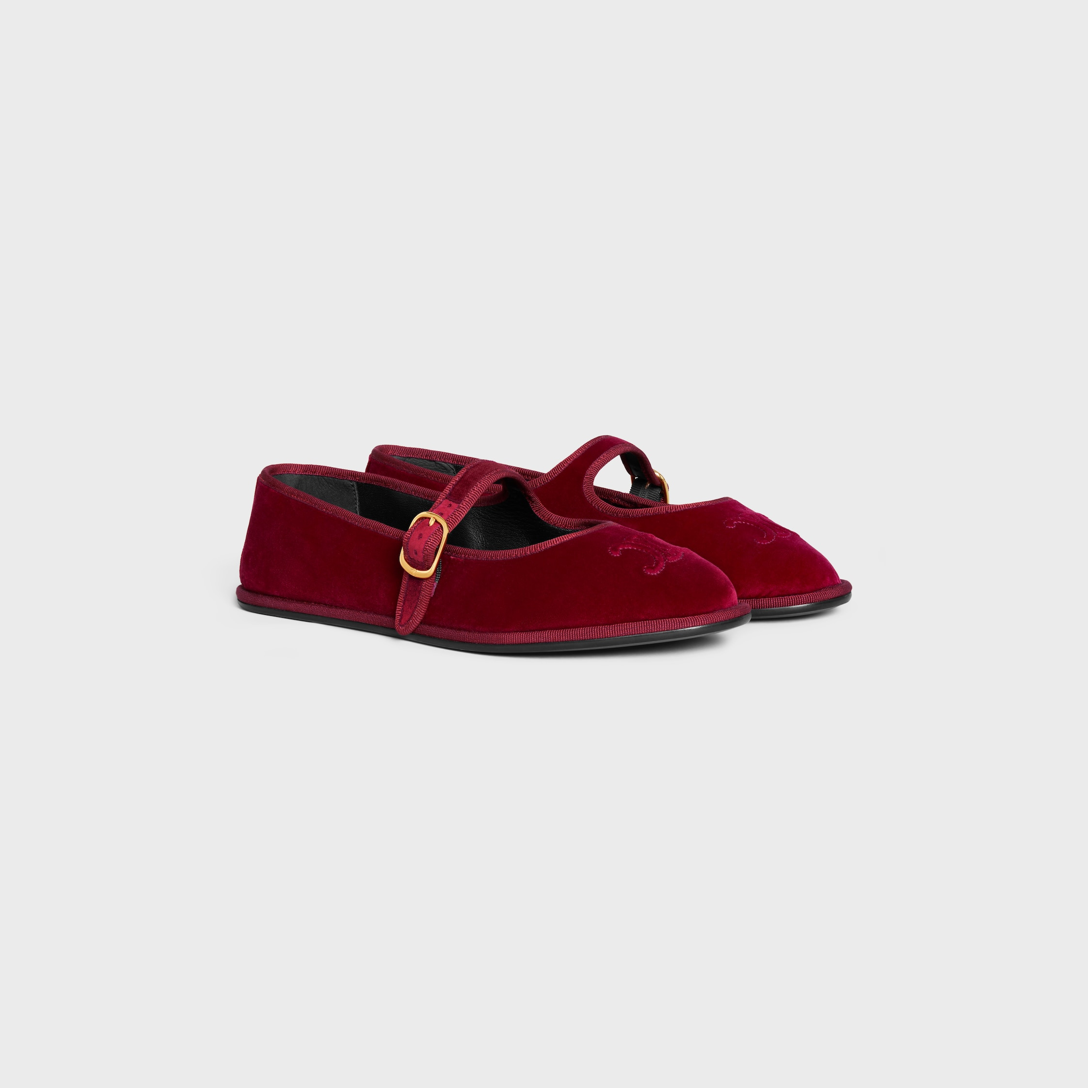 EVE TRIOMPHE MARY-JANE BALLERINA IN VELVET - 2