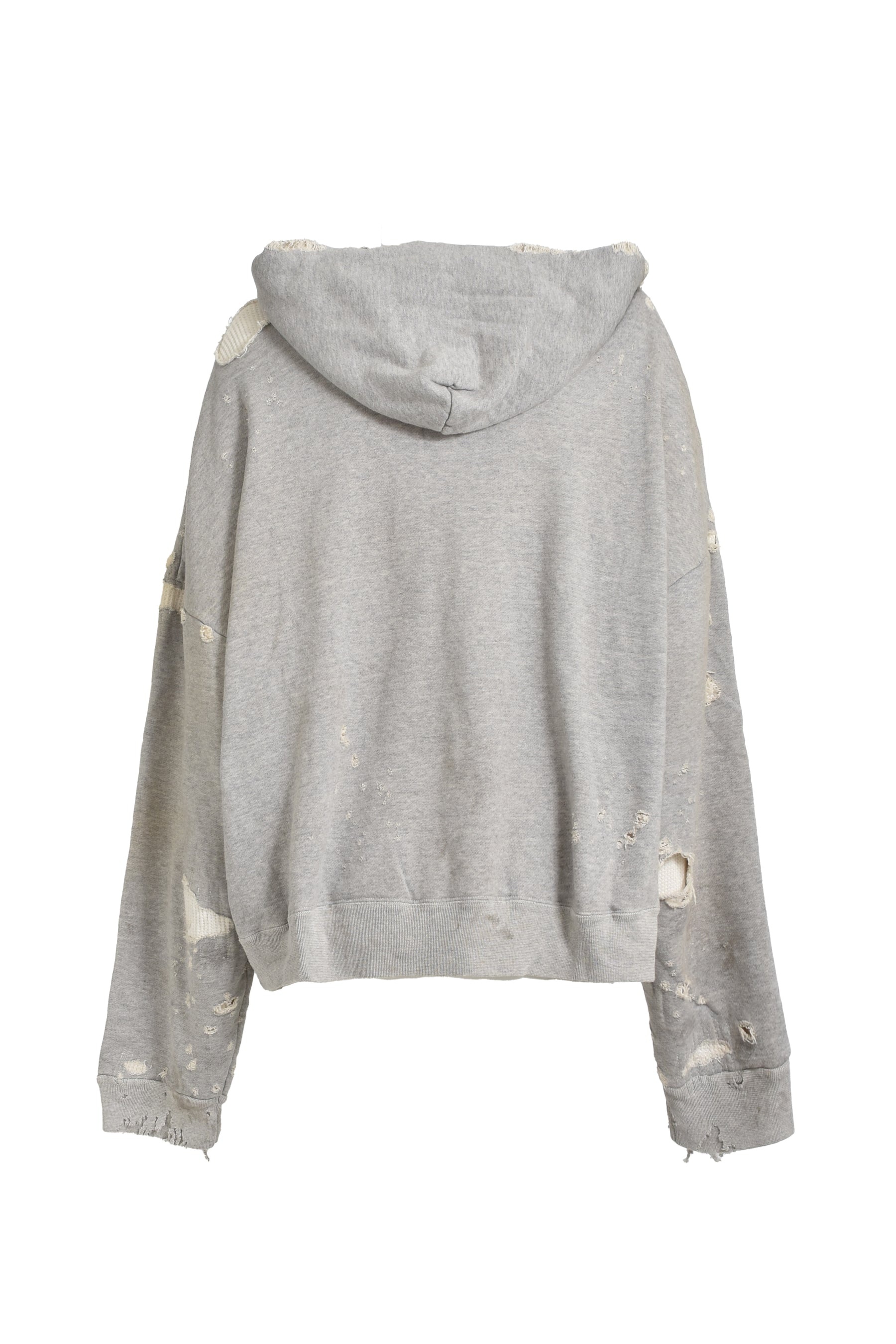 DOUBLE FACE HOODIE / GRY - 2