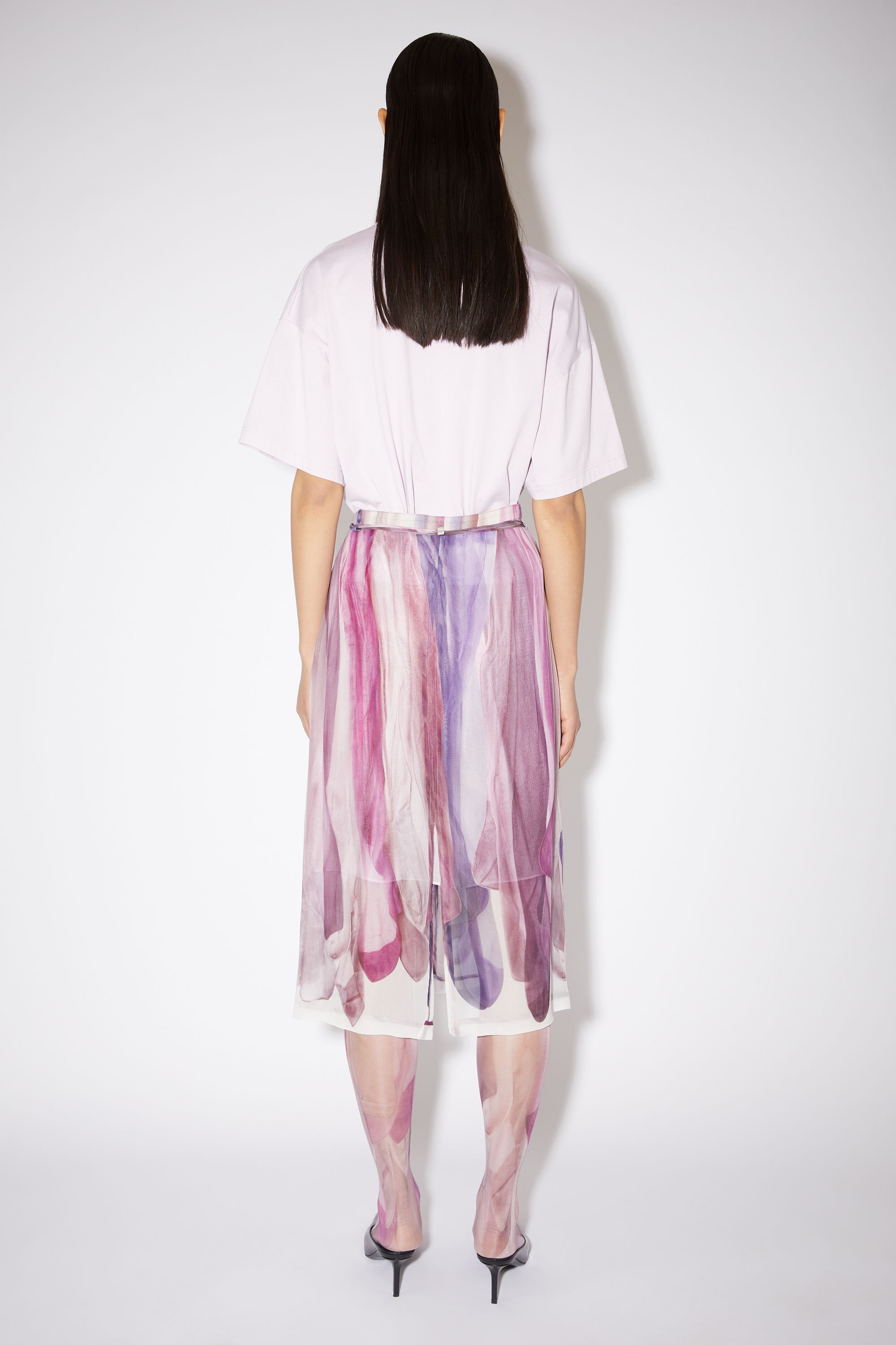 Printed skirt - Lilac/purple - 3