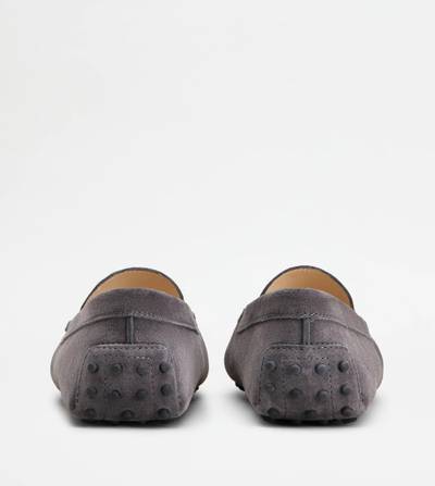 Tod's GOMMINO DRIVING SHOES IN SUEDE - GREY outlook